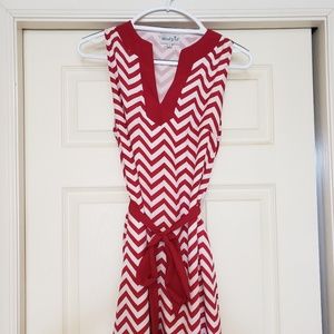 Mud Pie Chevron Game Day Dress